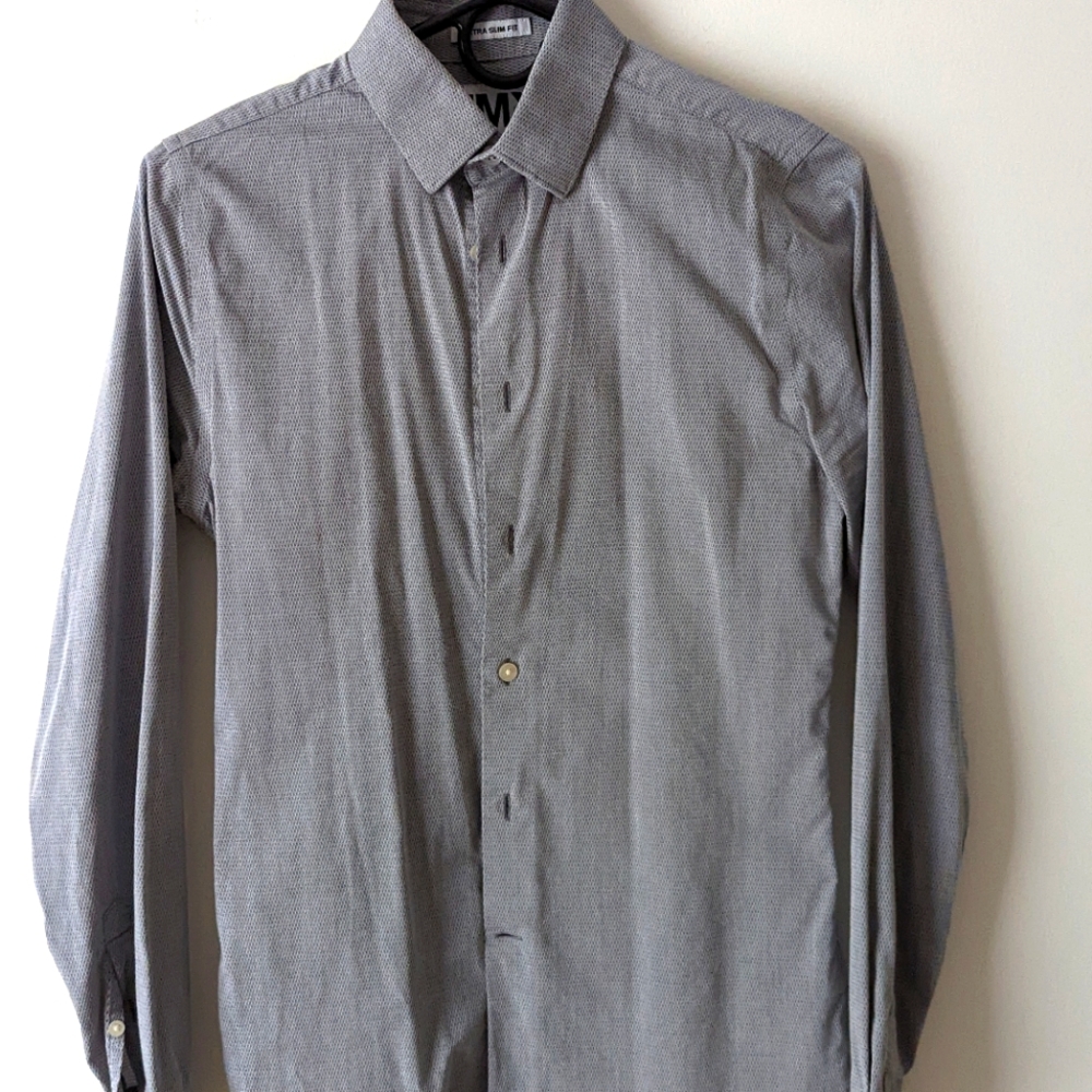 Gray Button Down Express 1MX shirt size XS